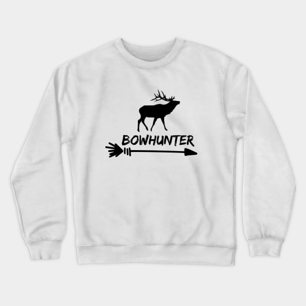 Bowhunter Crewneck Sweatshirt by cainebusiness@yahoo.com